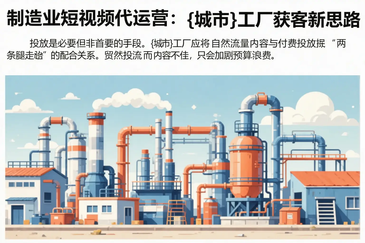 制造业短视频代运营:平谷工厂获客新思路
